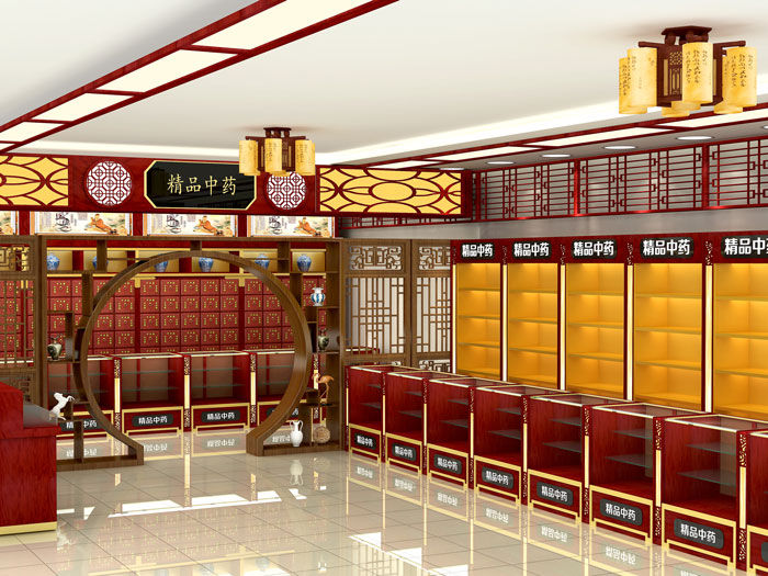 参茸柜效果图